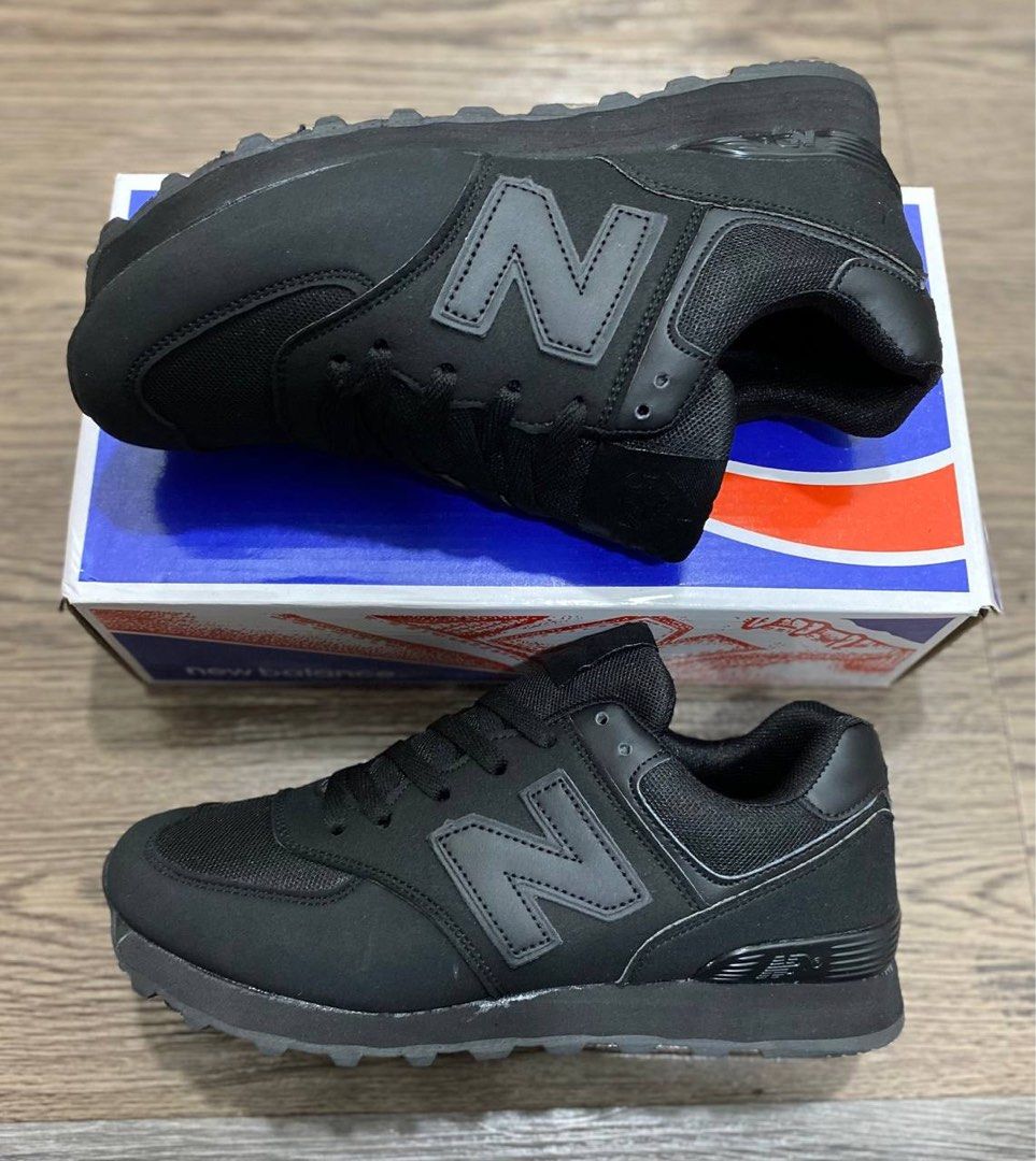 NEW BALANCE ALL BLACK, Men's Fashion, Footwear, Sneakers on Carousell