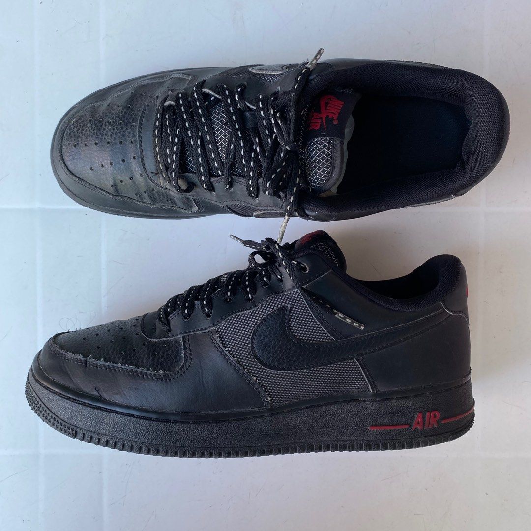 Black and best sale red af1