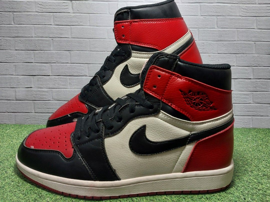 Jordan 1 bred toe insole clearance