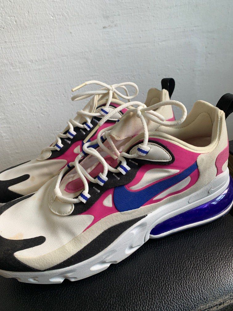 Air max 270 react white pink blue new arrivals