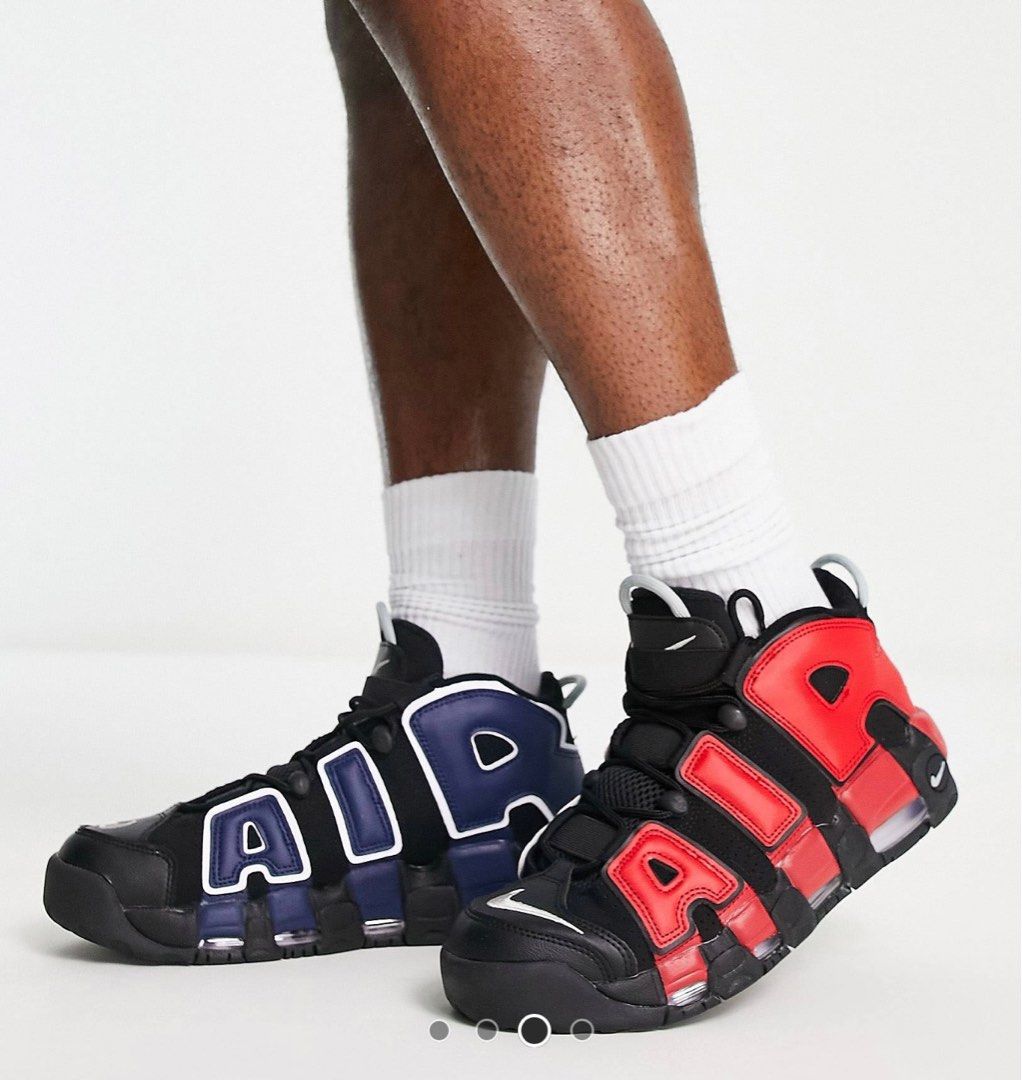 nike air uptempo red and blue