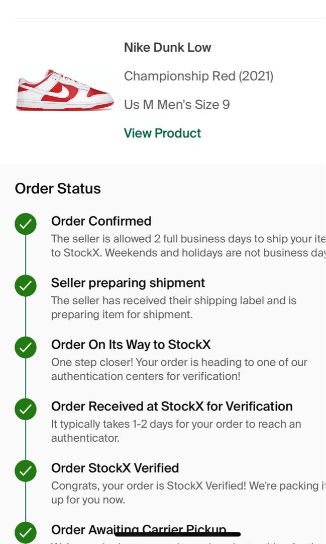 Nike Dunks (Championship Red), Men's Fashion, Footwear ...