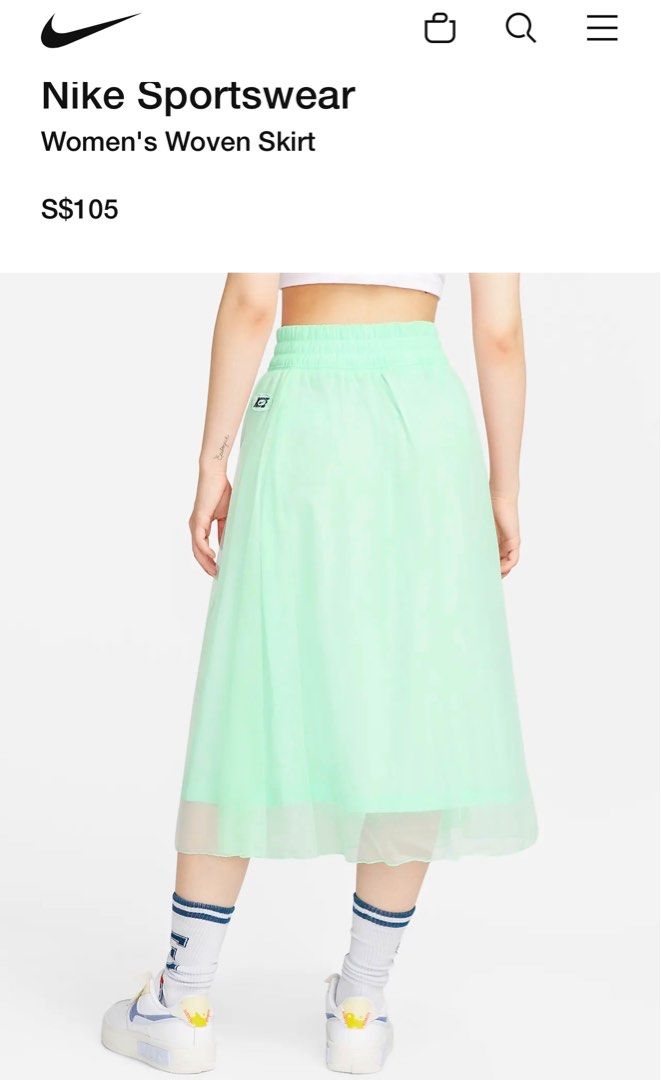 Nike tulle skirt top