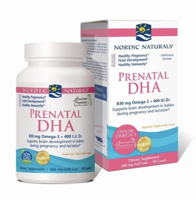 Nordic Naturals Prenatal DHA fish oil Omega 3, Health & Nutrition