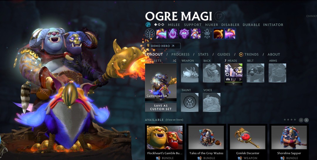Ogre Magi Om Arcana Dota 2 - Flockheart'S Gamble [Instant Trade] [Locked /  Full Unlocked / Lvl1 / Level2], Video Gaming, Gaming Accessories, In-Game  Products On Carousell