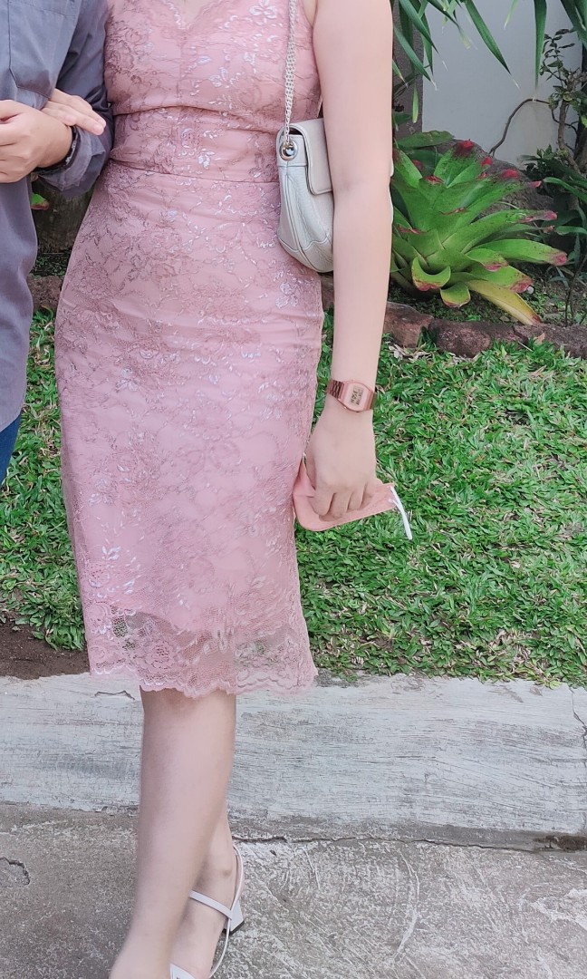 Old rose semi formal dress outlet