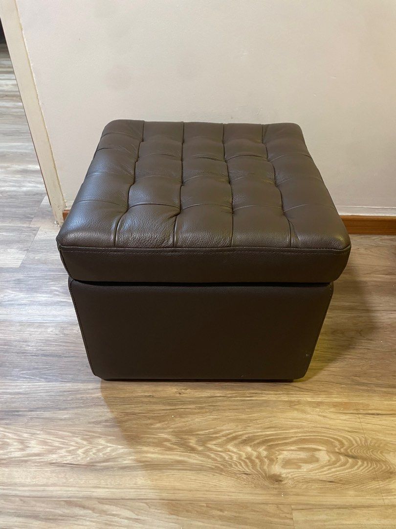 Ottoman storage stool, Furniture & Home Living, Furniture, Chairs on