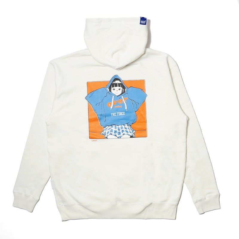 Overprint hoodie 4th Anniversary limited (white) M size, 男裝