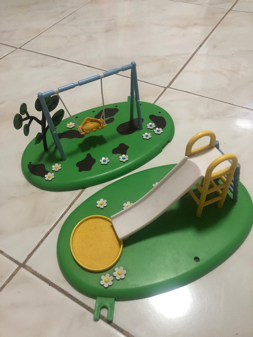 Peppa pig swing and slide set hotsell