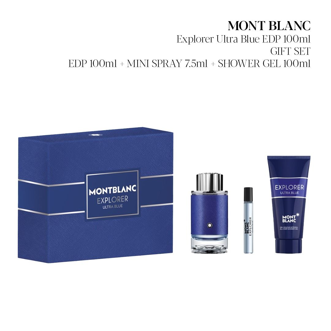 [PERFUME ALLEY] Mont Blanc Explorer Ultra Blue EDP 100ml Gift Set