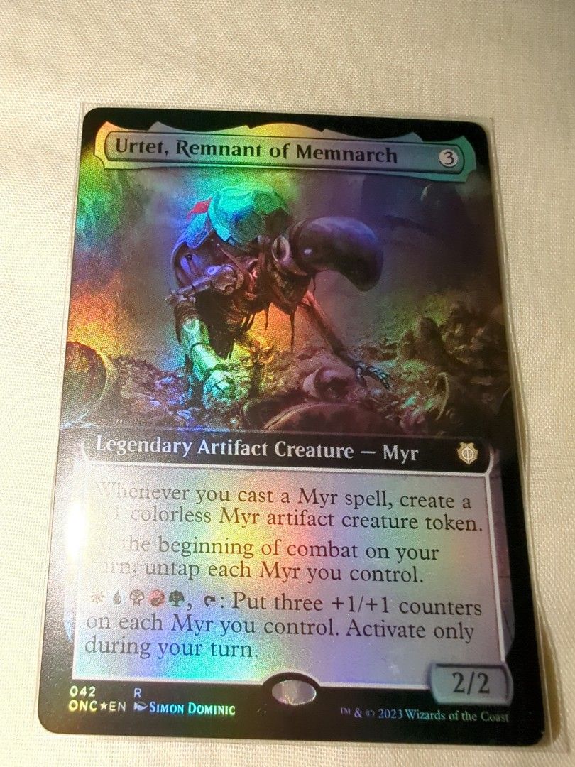 Phyrexia: All Will Be One Commander Decks Variants Foil: Urtet, Remnant of  Memnarch (Extended Art), Hobbies & Toys, Toys & Games on Carousell