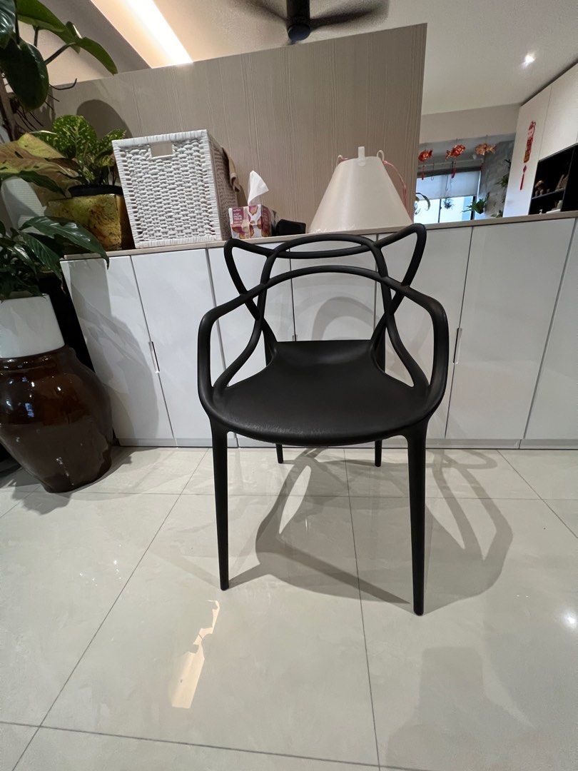 Plastic Dining Table Chair 83cm height, Furniture & Home Living