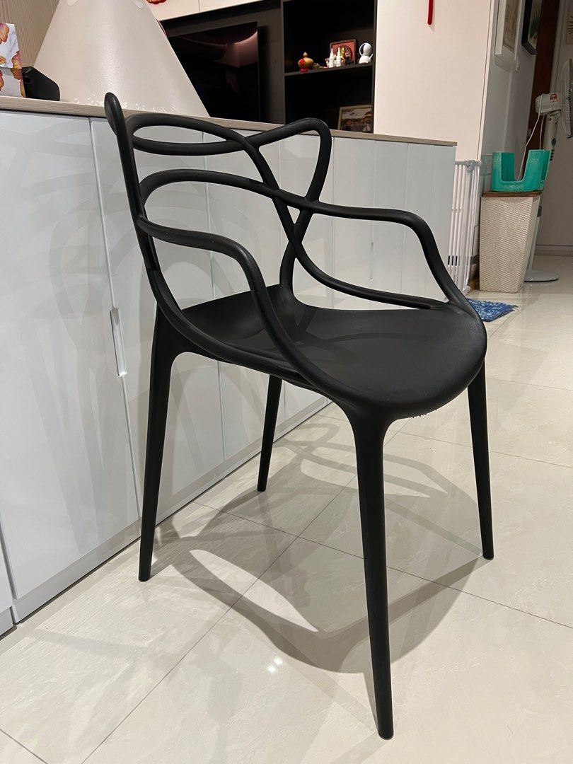 Plastic Dining Table Chair 83cm height, Furniture & Home Living