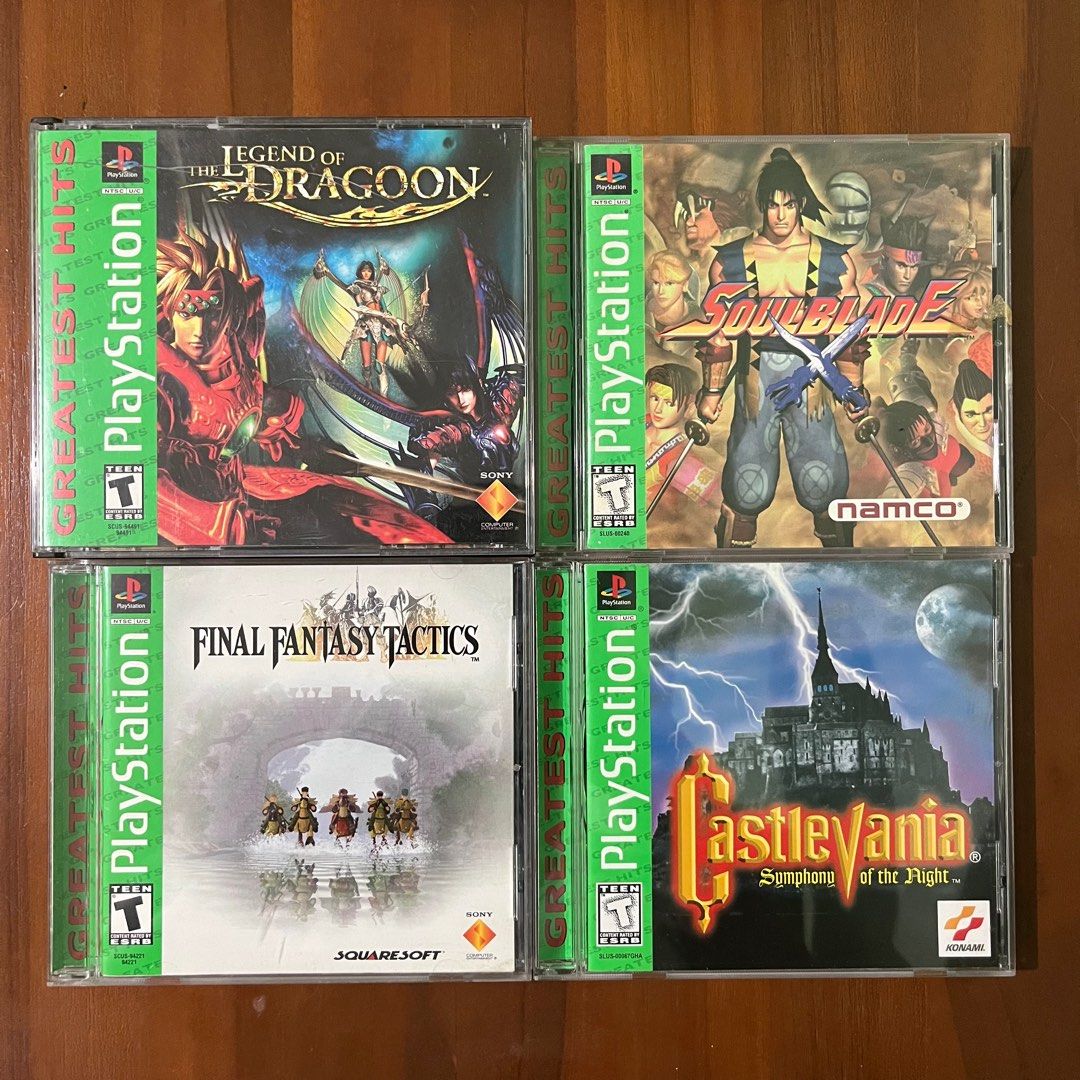 Playstation 1 Games black label and greatest hits Video Gaming