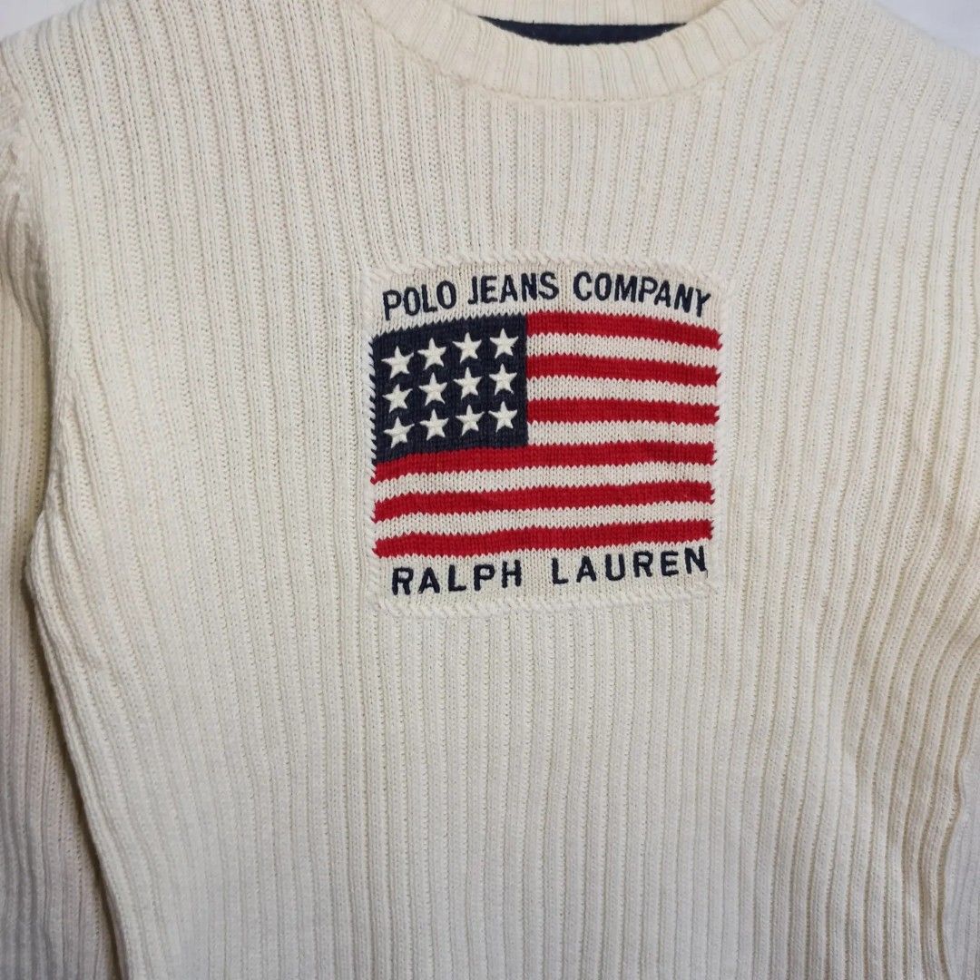 Polo Jeans Co Ralph Lauren Knitted Sweater, Women's Fashion, Tops,  Longsleeves on Carousell