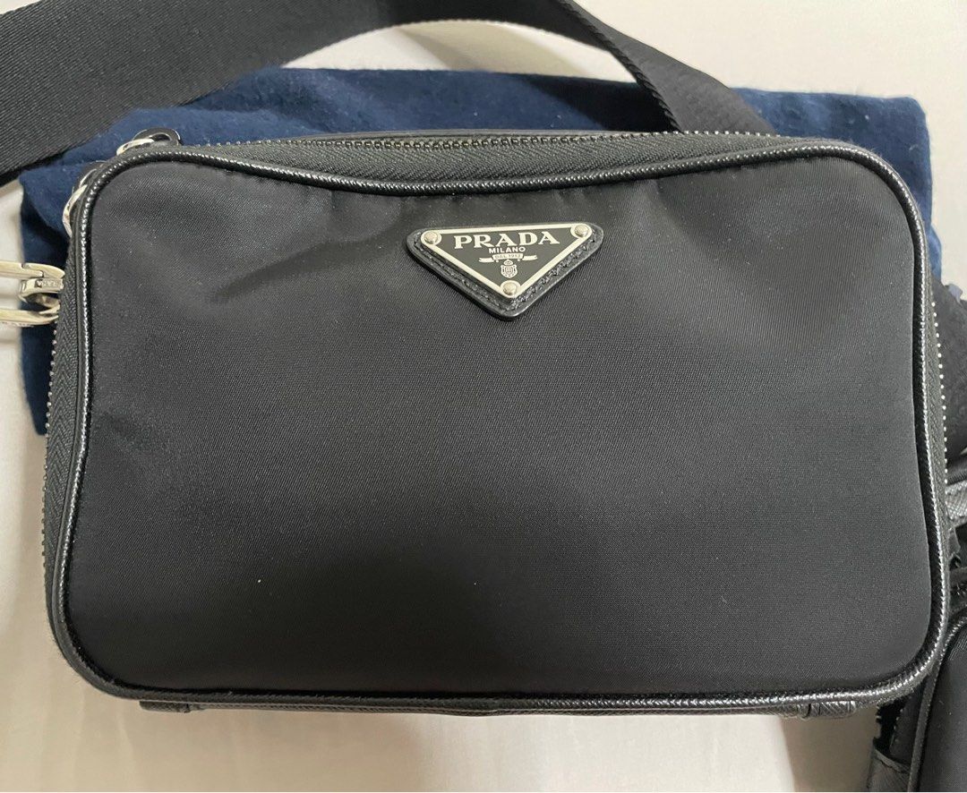 Prada Brique Re-nylon and Saffiano Leather Bag Nylon , Luxury, Bags &  Wallets on Carousell