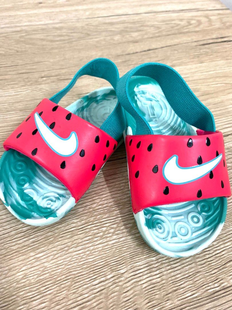 Nike slides best sale with fruit