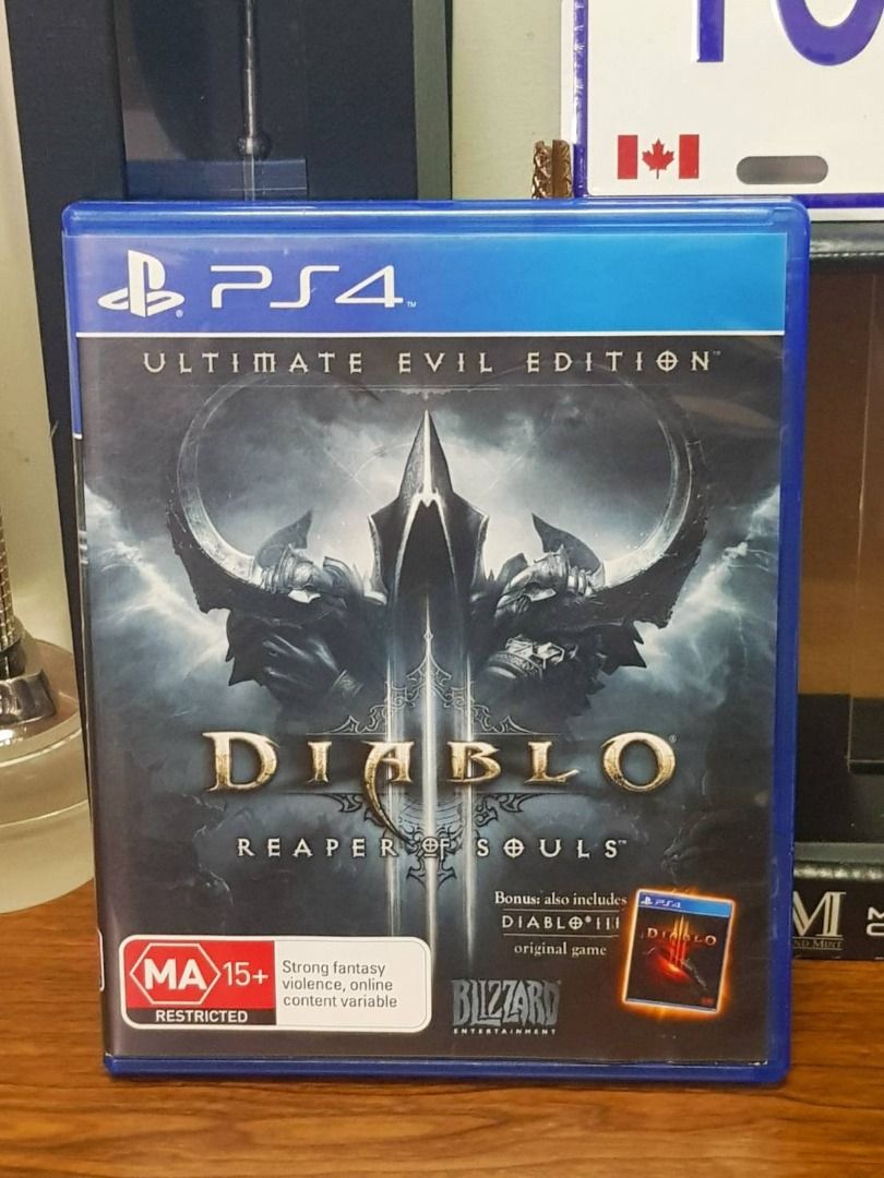 PS4暗黑破壞神3：奪魂之鐮終極邪惡版---英文, 電玩遊戲相關, 電玩、電腦遊戲軟體, PlayStation在旋轉拍賣