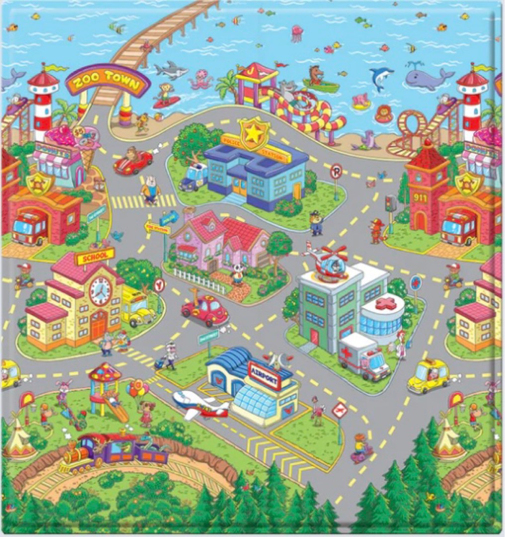 PVC Playmat (reversible), Babies & Kids, Infant Playtime on Carousell