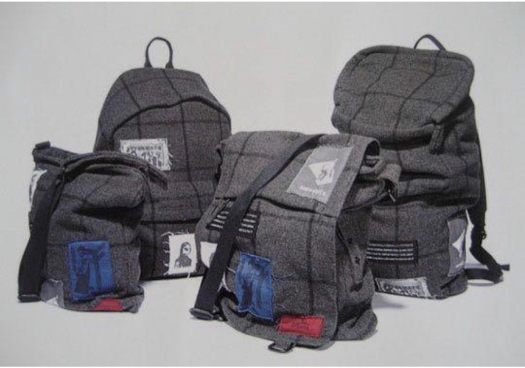 Raf Simons 08 x Eastpak Grey Wool Patch backpack – Unhealthy Archive