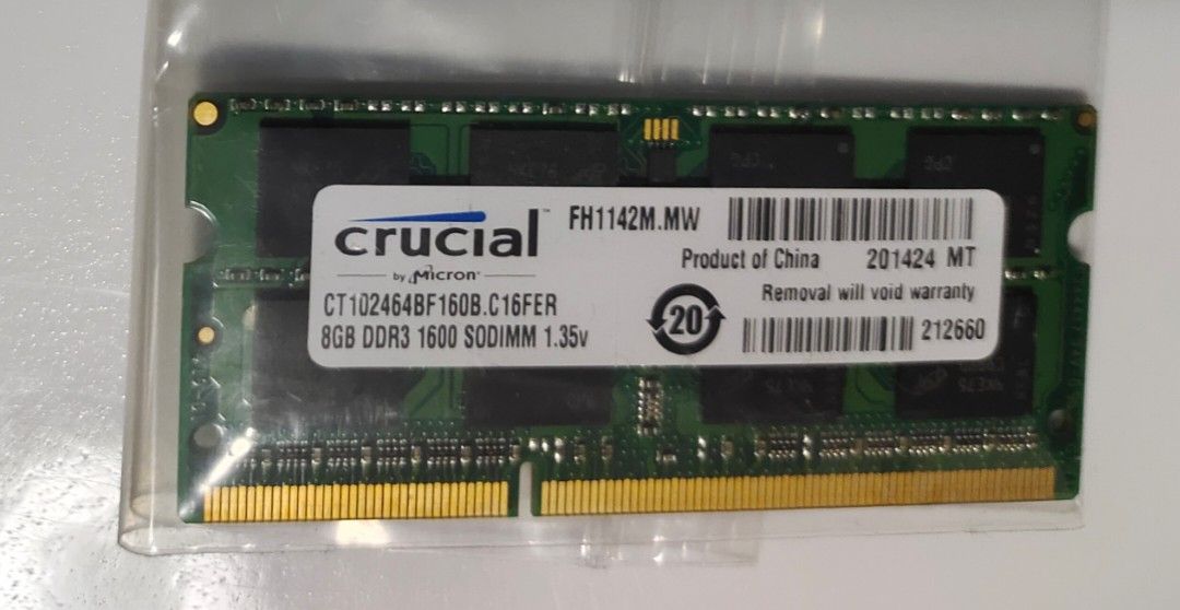 RAM DDR3 8GB for Laptop Computers Tech Parts Accessories