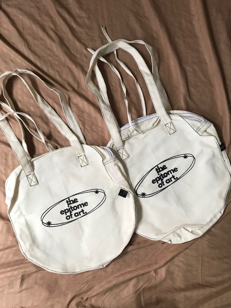 Round sales canvas bag