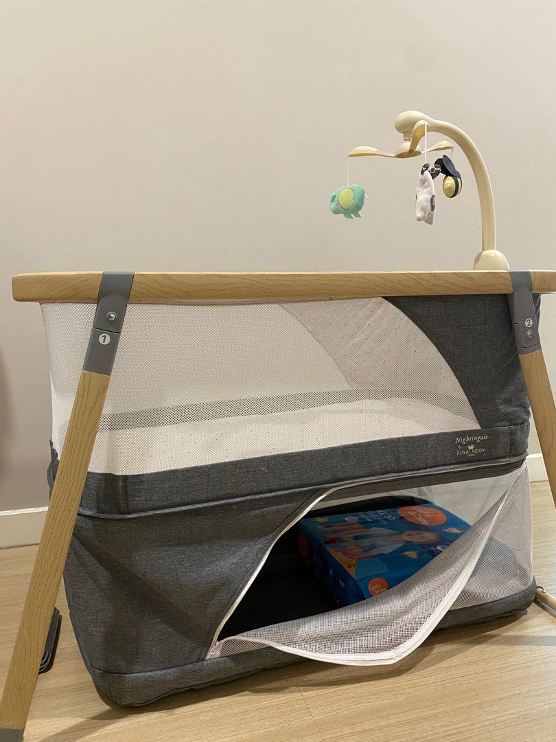 Royal Kiddy 2 in 1 Nightingale Sleeping Cot & Playpen, Babies & Kids