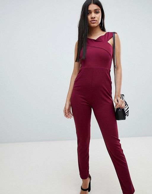 Ax paris plum jumpsuit on sale