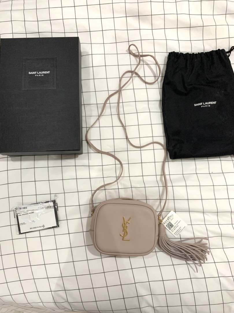 Authentic Saint Laurent Paris YSL Blush Pink Blogger Bag Rose Antic BNWT