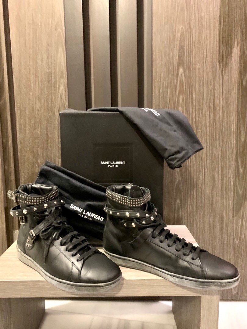 Saint laurent sale studded sneakers
