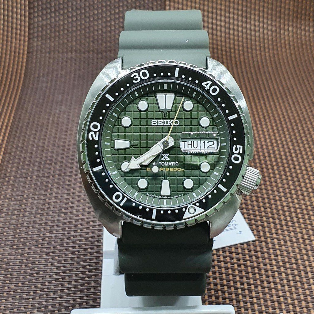Seiko SRPE05 SRPE05J1 Prospex King Turtle. “Army Green Waffles DiaL” (Pls  read my post details for your requirement), Men's Fashion, Watches &  Accessories, Watches on Carousell