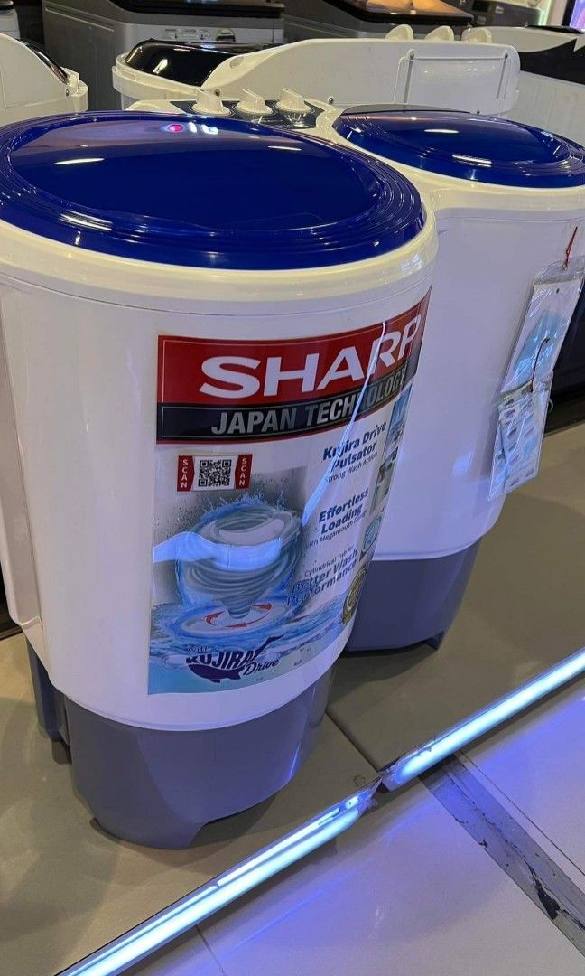 SHARP WASHING MACHINE (SINGLE AND TWIN TUB), TV & Home Appliances