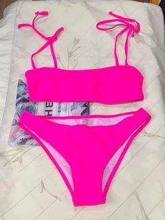 SHEIN NEON PINK BIKINI SWIMSUIT