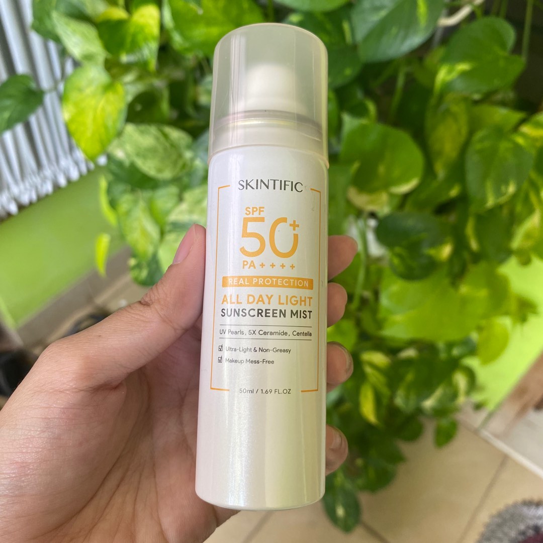 Skintific Sunscreen Mist (Spray) SPF 50++, Kesehatan & Kecantikan, Rias