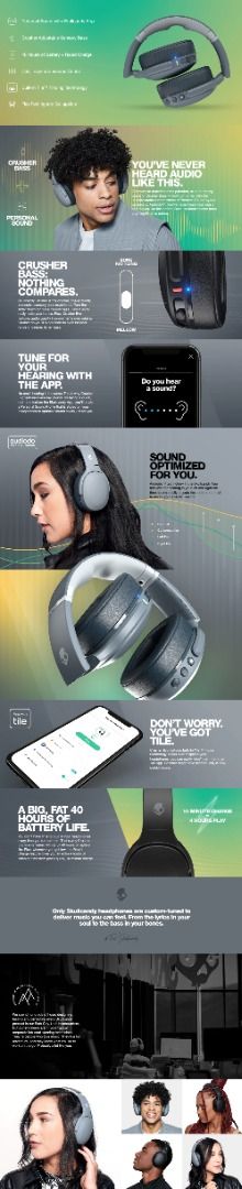 Skullcandy Crusher Evo Bluetooth Headphones