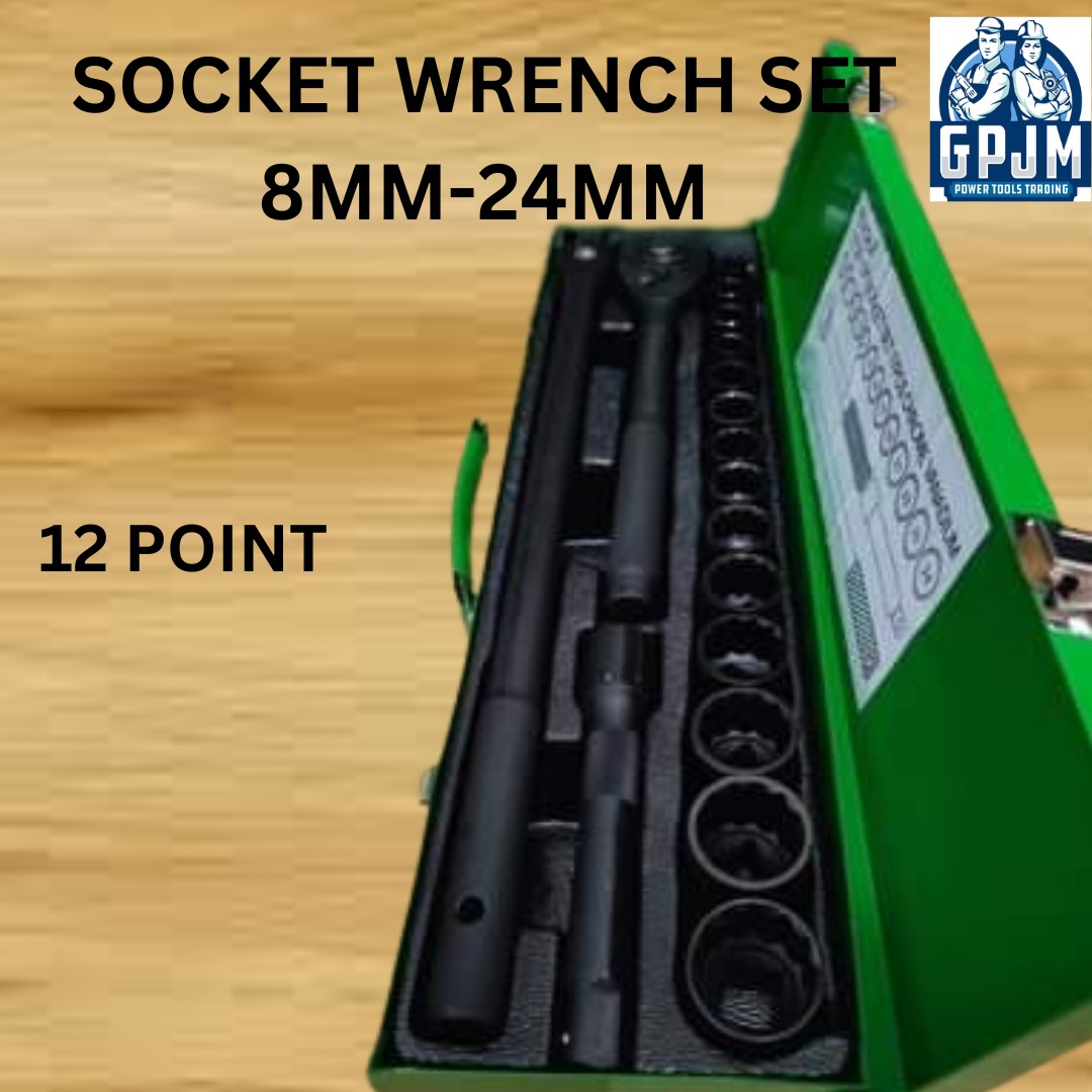 SOCKET SET 17 PCS. 8-24MM HOYOMA JAPAN 12POINT / CASH ON DELIVERY ...