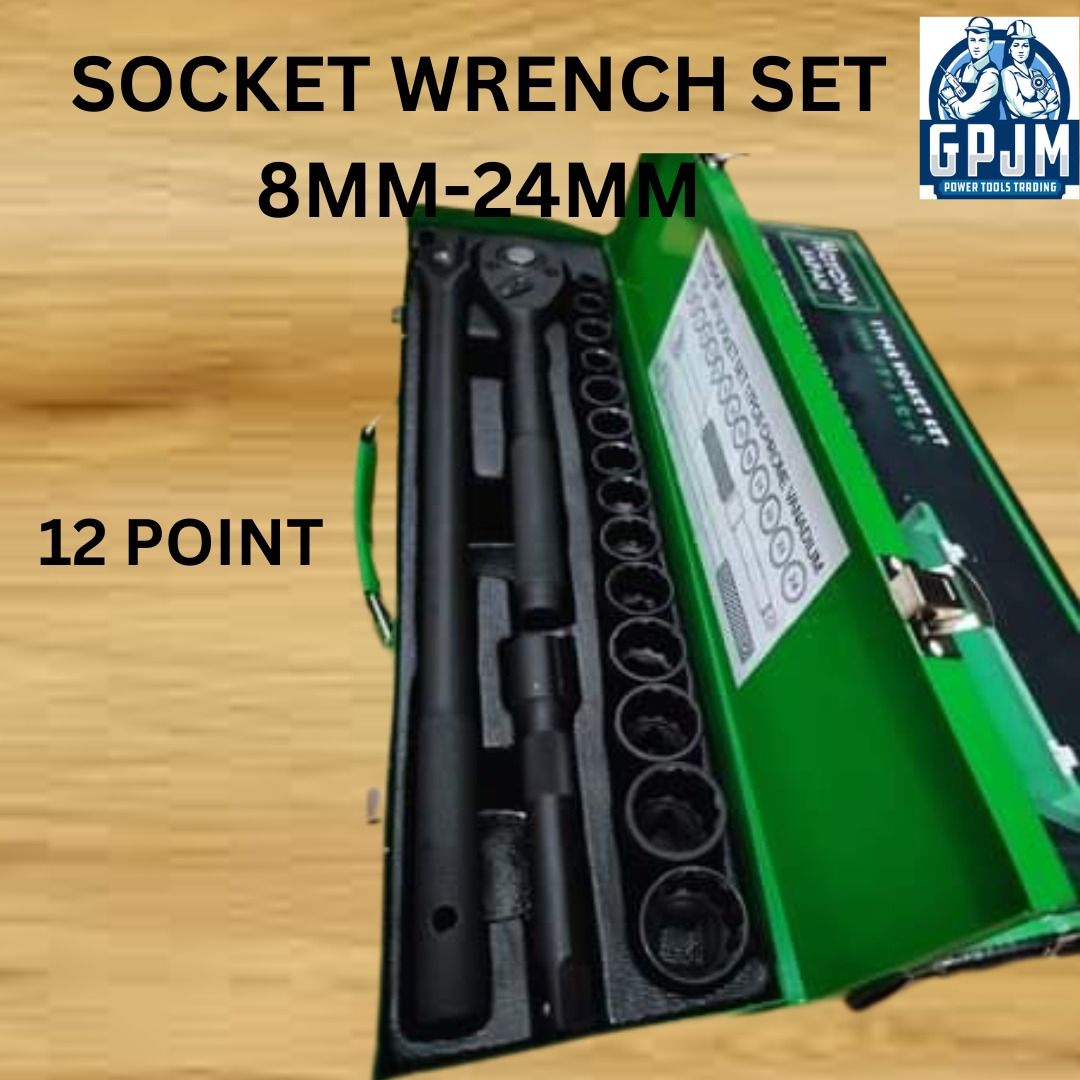 SOCKET SET 17 PCS. 8-24MM HOYOMA JAPAN 12POINT / CASH ON DELIVERY ...