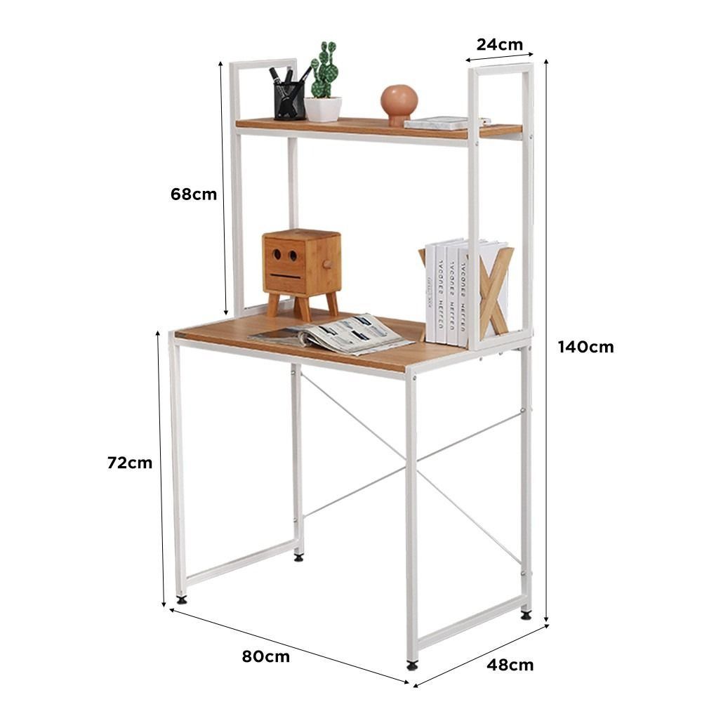 STUDY TABLE WITH STORAGE SHELVES, Furniture & Home Living, Furniture ...