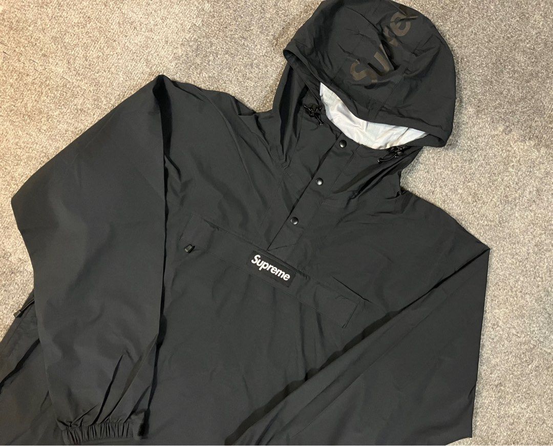 SUPREME BOX LOGO TAPED SEAM NYLON 3-LAYER SHELL WATERPROOF ANORAK