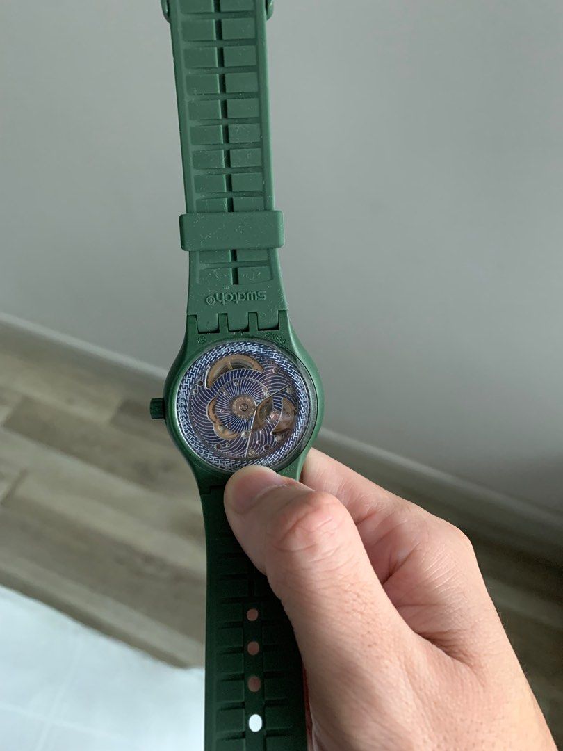 Swatch Hodinkee 1990 Green Men s Fashion Watches Accessories