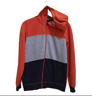 Sweater Hoodie Zipper Tommy Hilfiger 3 Tone Colour
