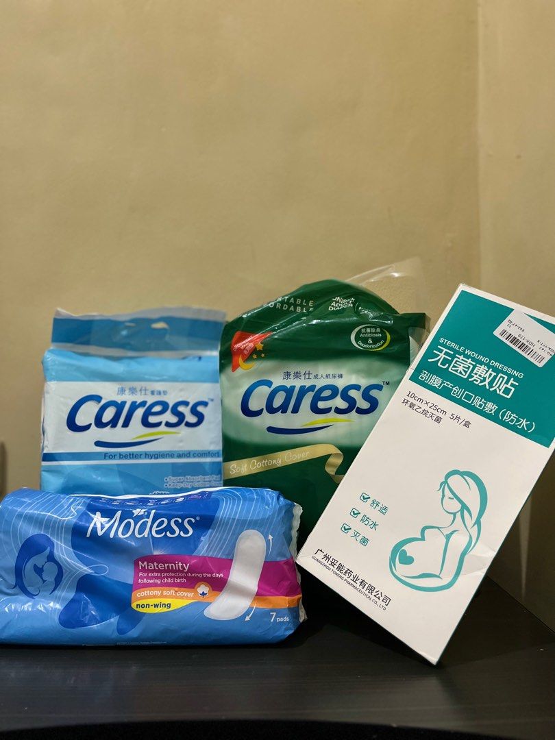 TAKE ALL Postpartum Essential Care Modess Maternity Pads, Caress