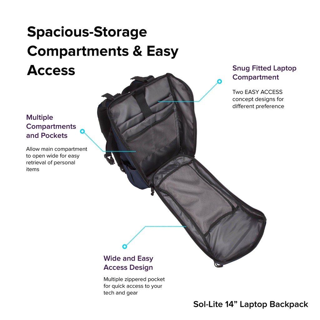 Targus Sol lite 14 Backpack, Men's Fashion, Bags, Backpacks on Carousell