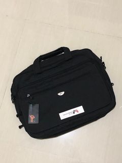 Tas Kantor Laptop warna Hitam Black Sling and Handcarry Bag