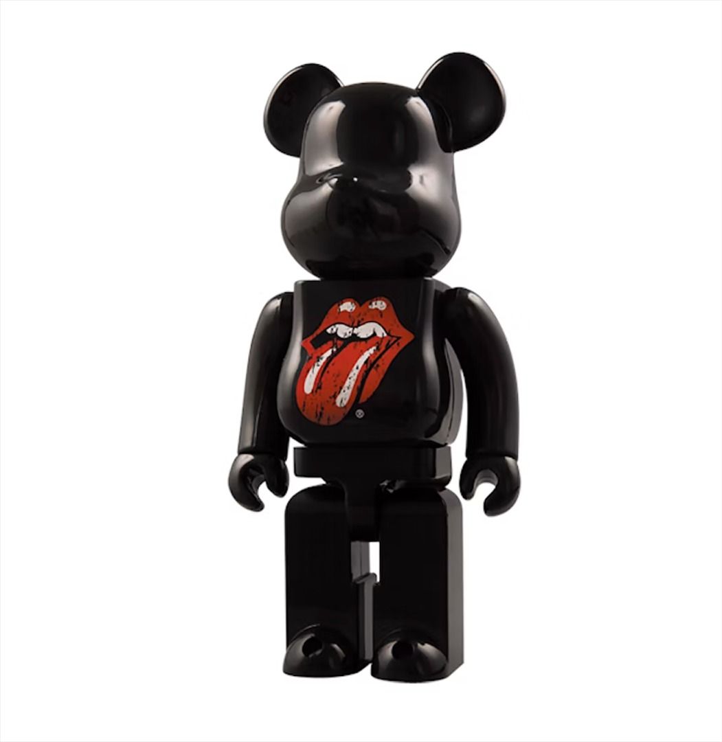 The Rolling Stones Lips & Tongue BLACK CHROME Ver. 1000% BE@RBRICK