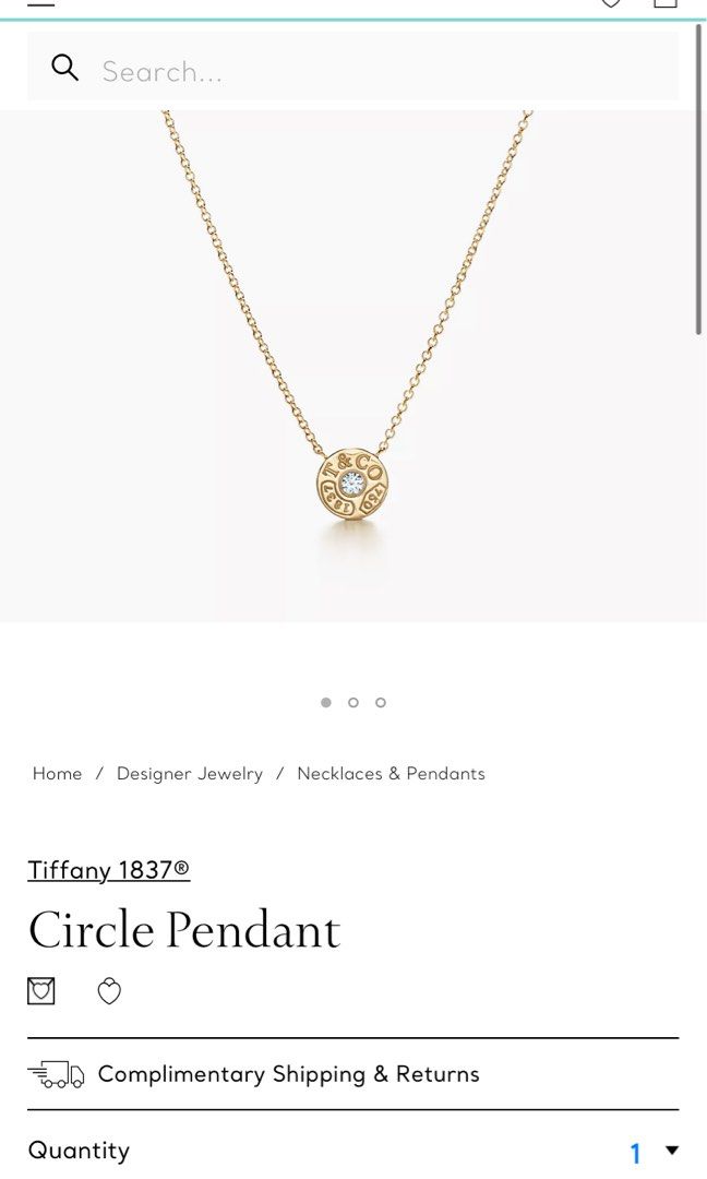 Tiffany & co 1837 necklace clearance