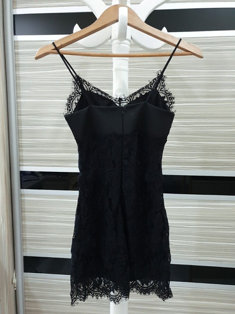 Topshop black discount lace dress