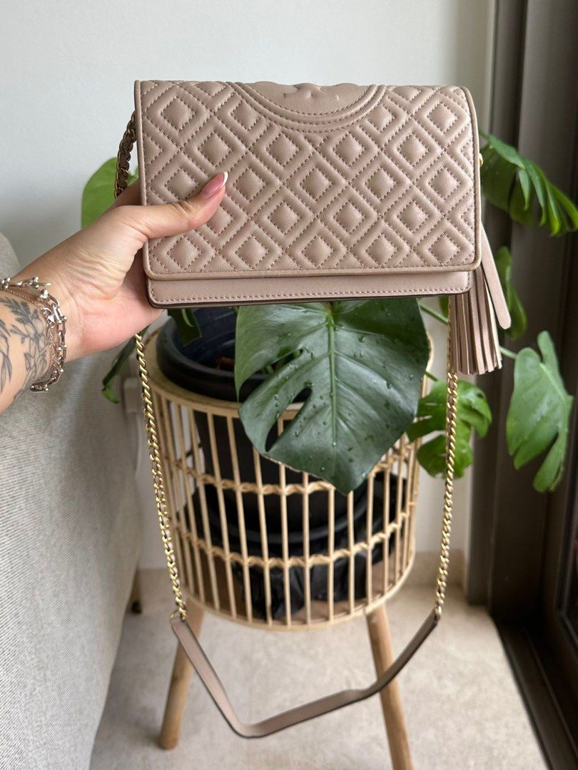 Tori Burch Fleming Flat Wallet Crossbody Bag