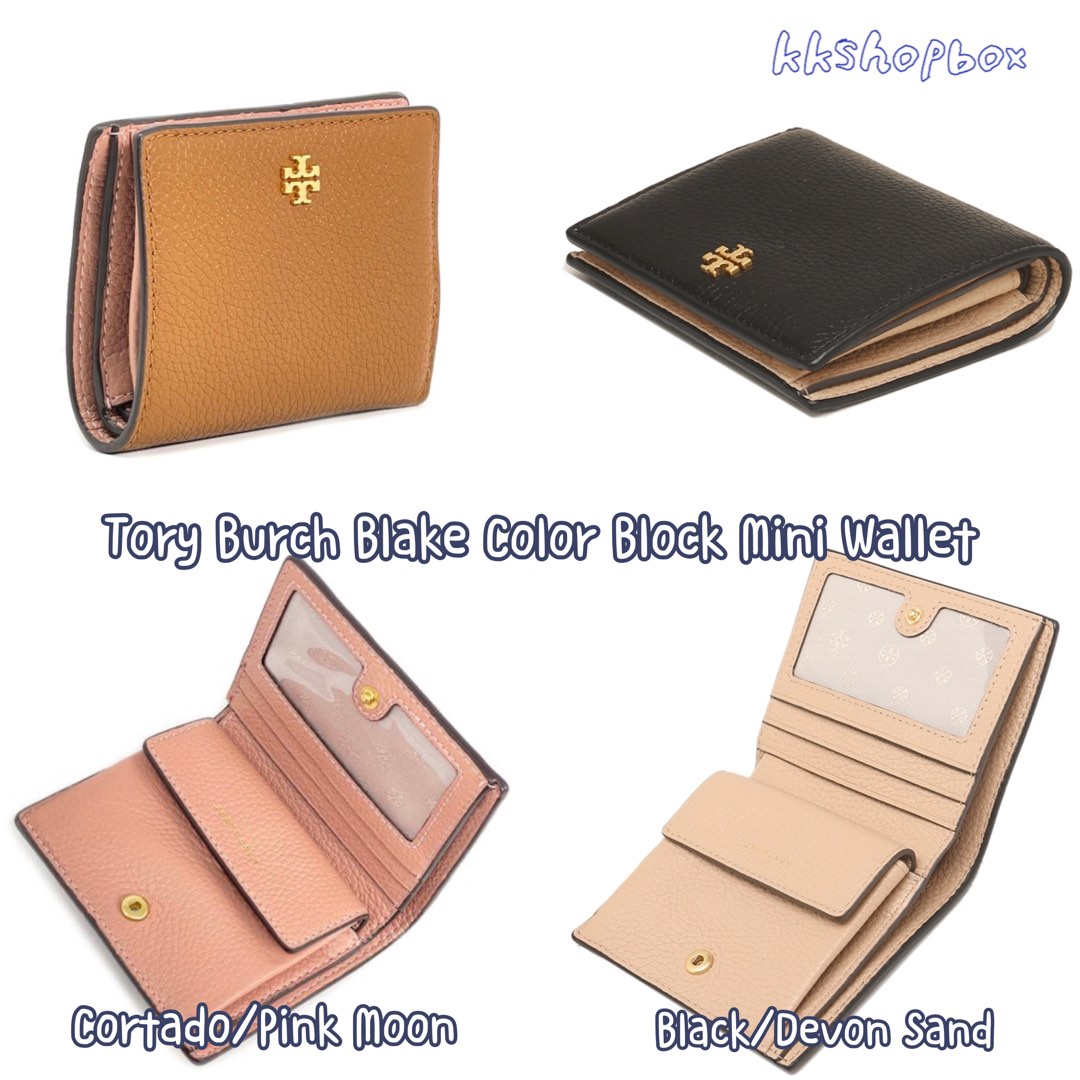 Tory Burch Blake Color Block Mini Wallet, 女裝, 手袋及銀包, 銀包