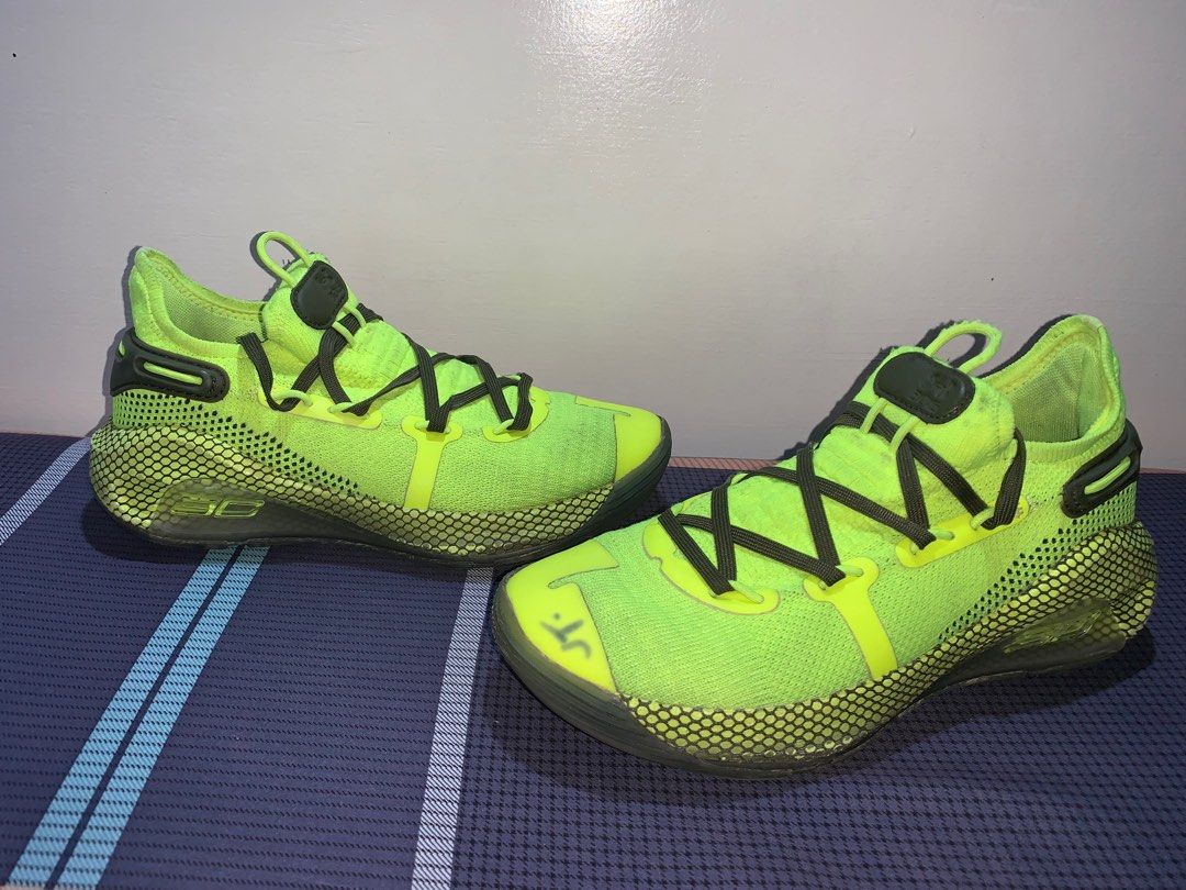 Under Armour Curry 6 'Coy Fish' Hi Vis Yellow/Ambrosia/Guardian Green,  Men'S Fashion, Footwear, Sneakers On Carousell